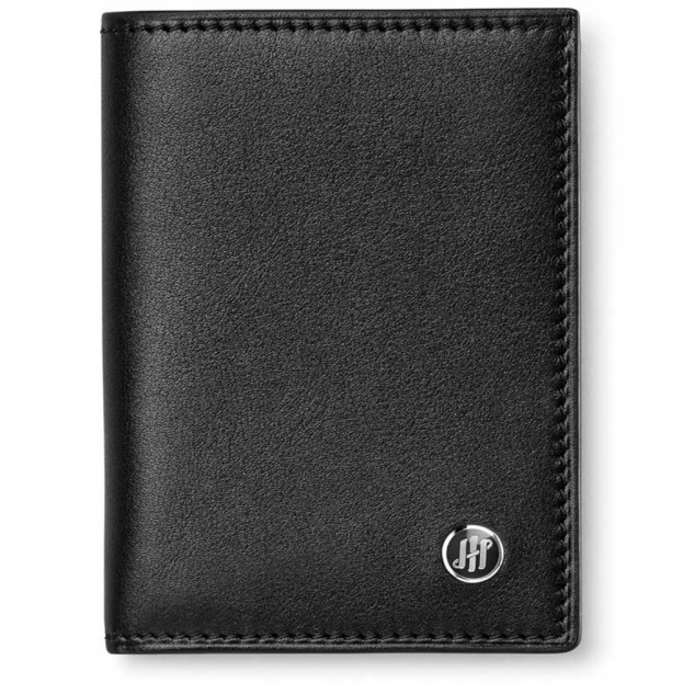 Montegrappa Signet Series Coat Wallet Black Leather Jacquard