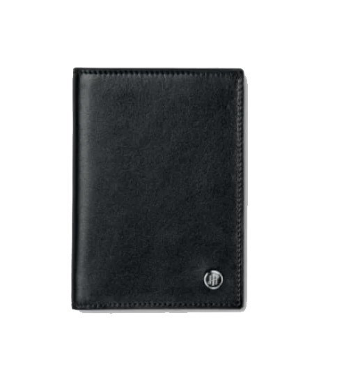 Montegrappa Signet Series Coat Wallet Black Leather Jacquard