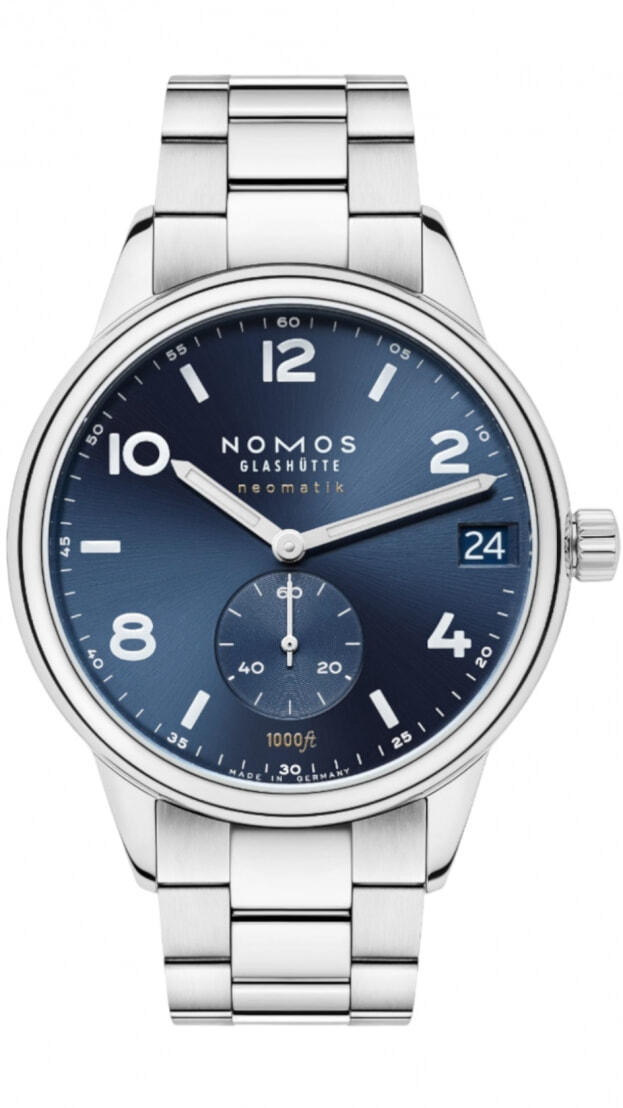 NOMOS Glashütte CLUB SPORT NEOMATIK 42 DATE BLUE 42mm μπλε αυτόματο