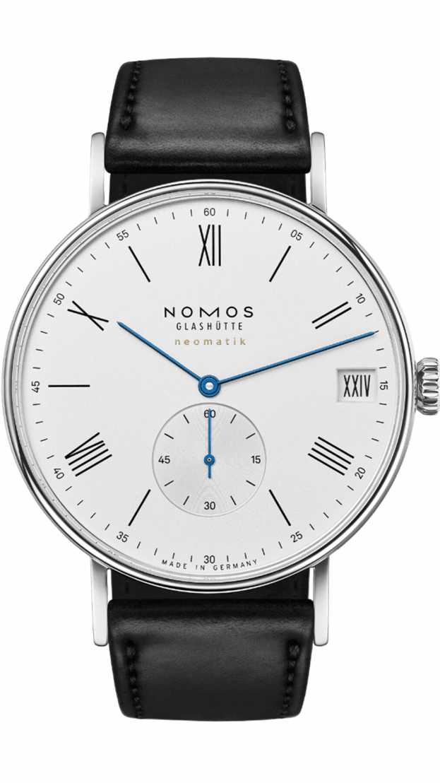 NOMOS Glashütte Ludwig NEOMATIK 41 DATE λευκό καντράν αυτόματο ρολόι