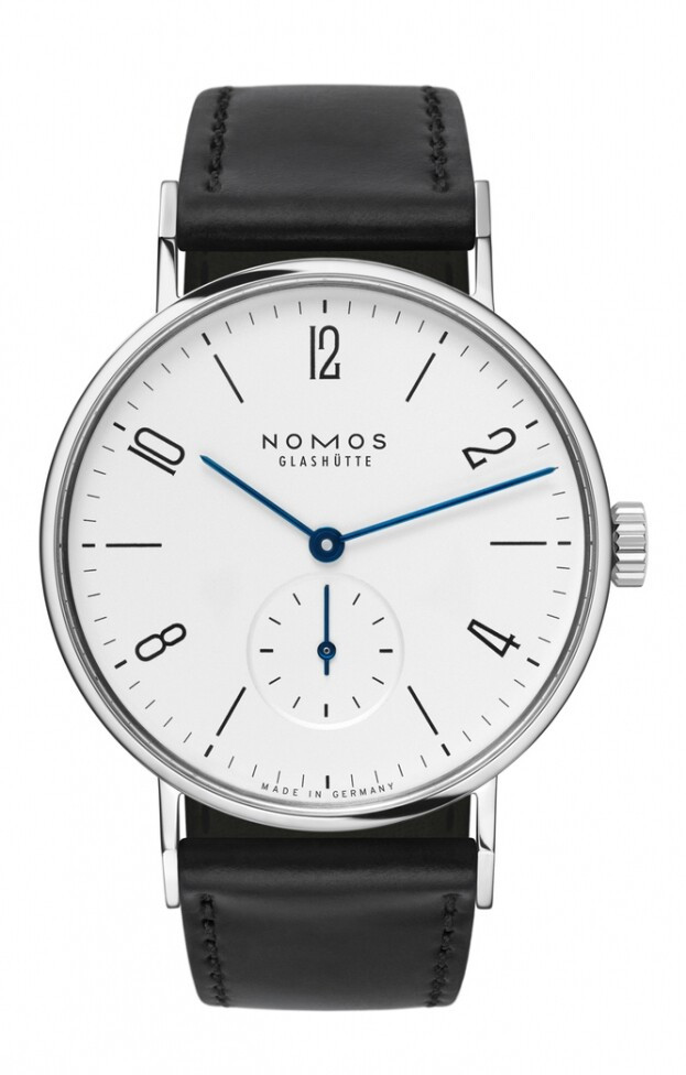 NOMOS Glashütte Tangente 35mm λευκό καντράν κουρδιστό ρολόι