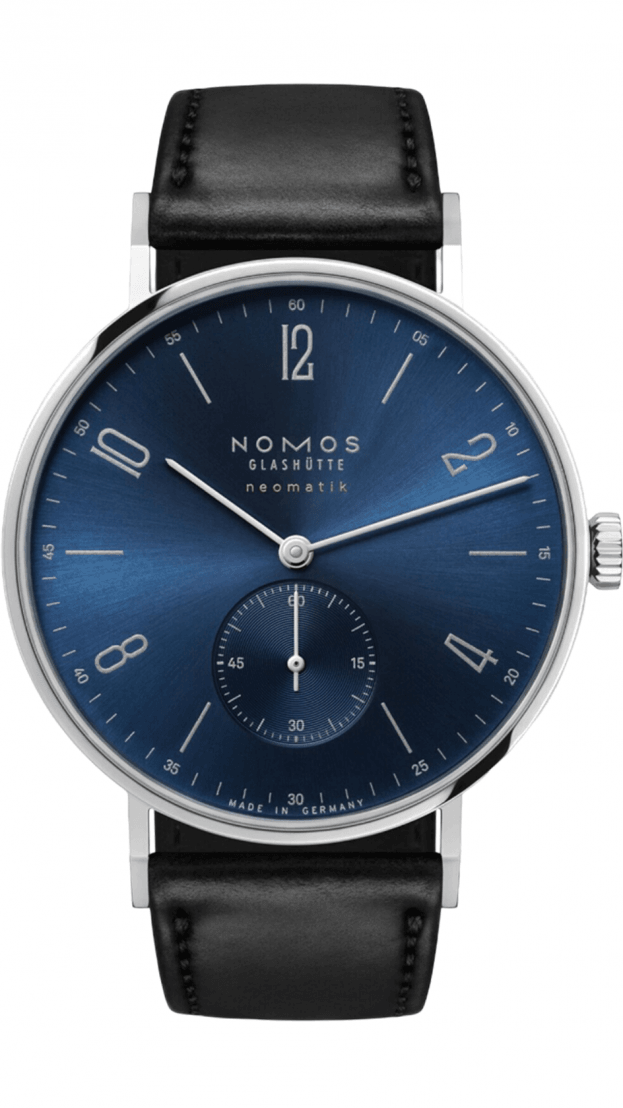 NOMOS Glashütte TANGENTE NEOMATIK 39 μπλε καντράν αυτόματο ρολόι