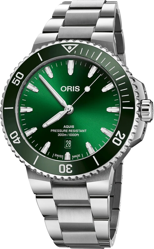 ORIS Aquis Date Automatic 43.5mm Green Dial