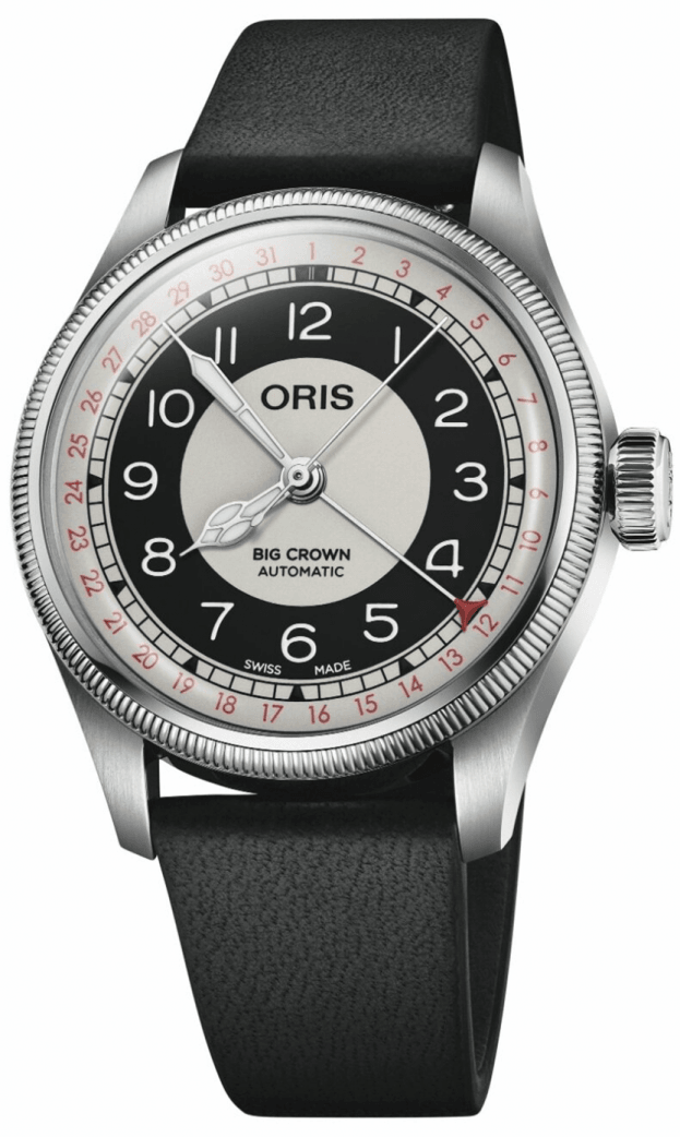 ORIS Big Crown Pointer Date Bullseye Αυτόματο 38mm Μαύρο & Λευκό Καντράν