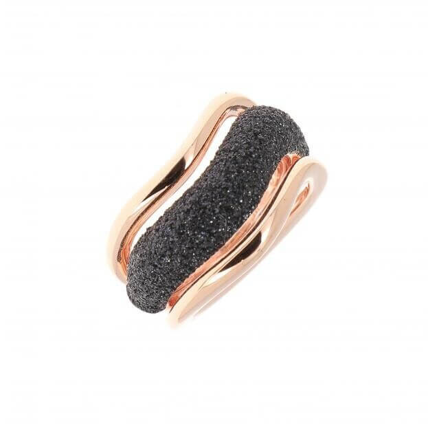 PESAVENTO ANELLI RING PINK SHINY BLACK DUST WPLVA1070