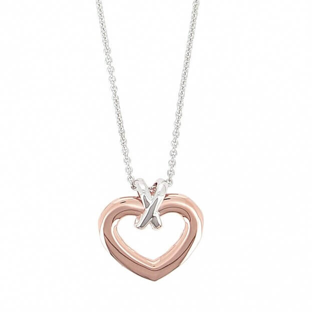 PESAVENTO Necklace Pink Polvere Di Sogni Shiny Rose Gold Plated Sterling Silver