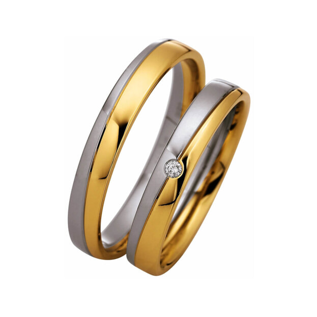 Saint Maurice Wedding Light K14 Yellow & White Gold