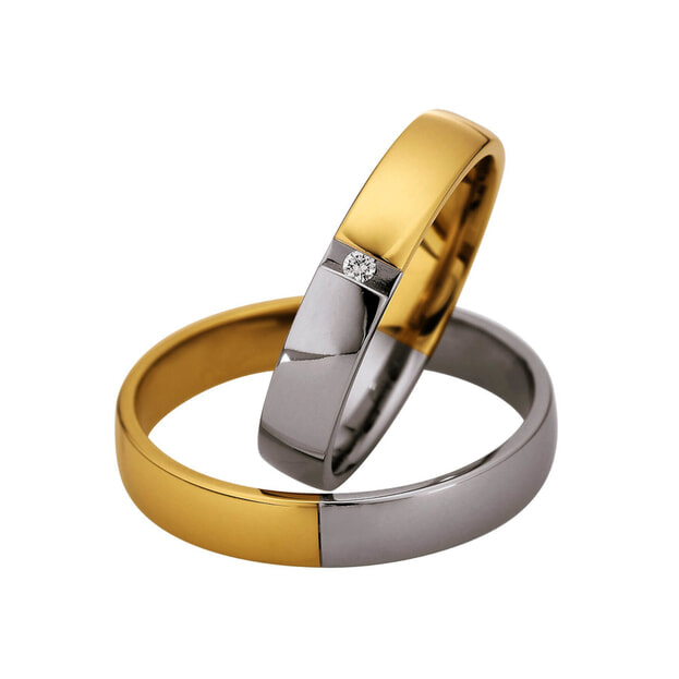Saint Maurice Wedding Light K14 Yellow & White Gold