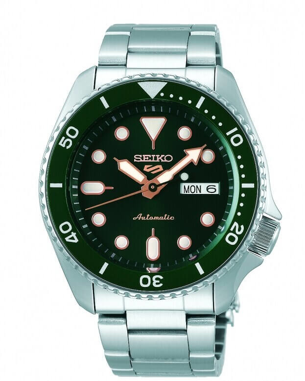 SEIKO 5 Sports Automatic Mens Watch 42.5mm Πράσινο Καντράν Ανδρικό Ρολόι