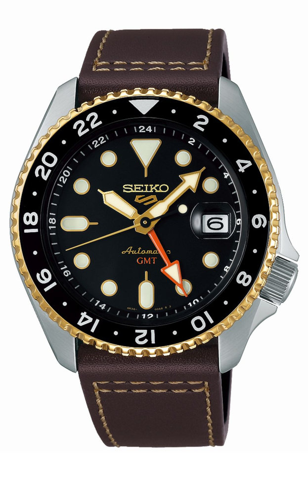 SEIKO 5 Sports SKX GMT Αυτόματο 42,5mm Μαύρο Καντράν