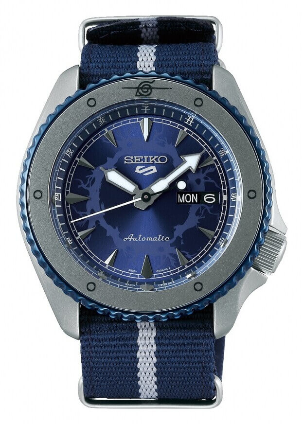 SEIKO 5 Sports Boruto & Naruto: Sasuke Automatic 42.5mm Limited Edition Μπλε Καντράν