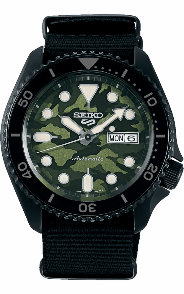 SEIKO 5 Sports SKX 'Camouflage' Street Style Automatic 42.5mm Πράσινο Καντράν