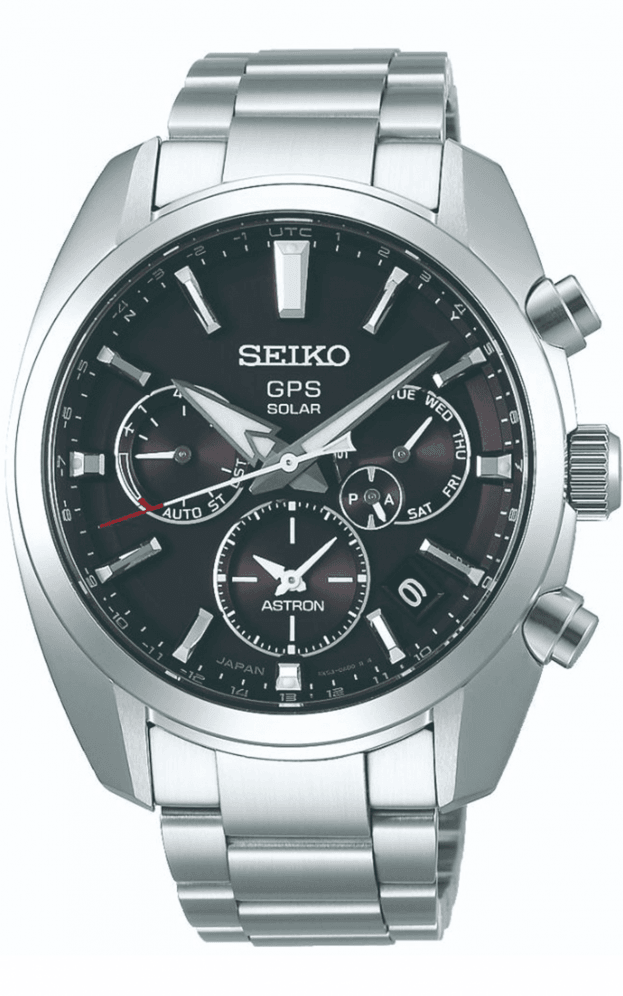 SEIKO Astron GPS Solar Chronograph 42.7mm Μαύρο Καντράν