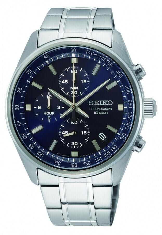 SEIKO Conceptual Chronograph Quartz  41.5mm Blue Dial