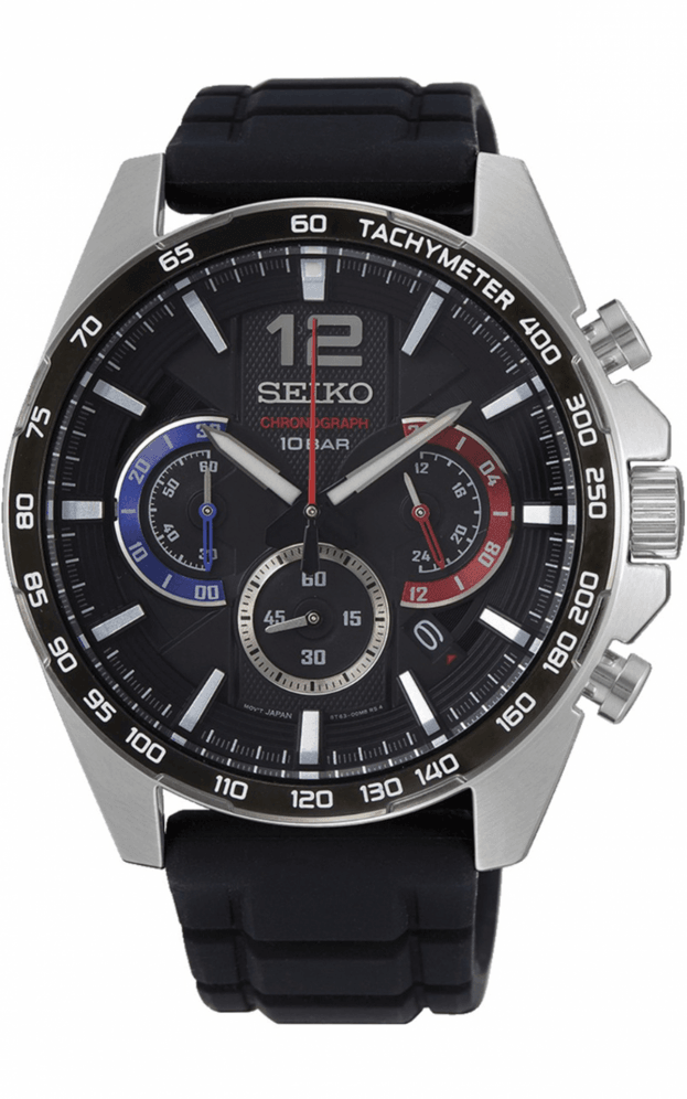 SEIKO Conceptual Chronograph Quartz  43.9mm Μαυρο καντραν