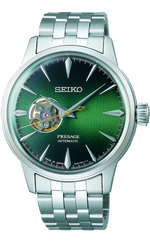 SEIKO Presage Cocktail Time: 'Grasshopper' Aυτόματο 40mm Πράσινο Καντράν