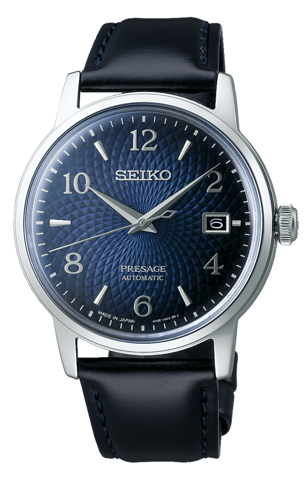 SEIKO Presage Cocktail Time 'Old Clock' Αυτόματο 38,5mm Μπλε Καντράν