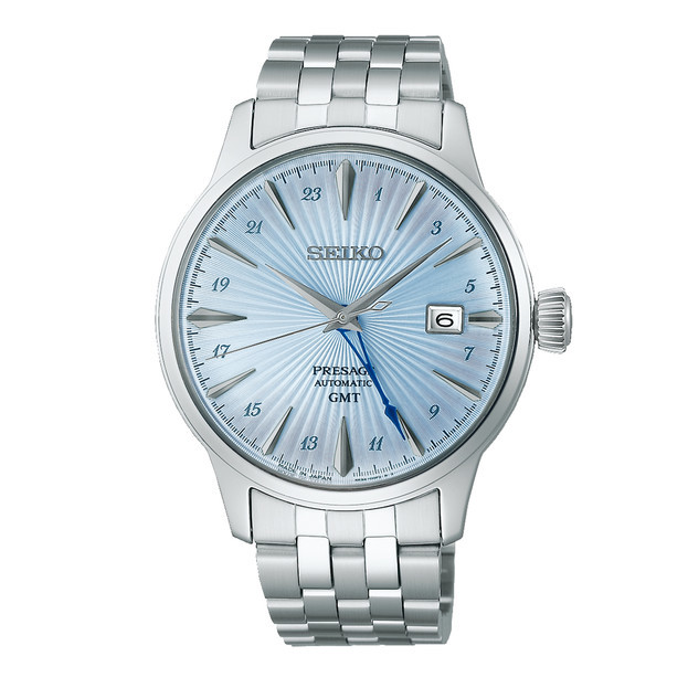 SEIKO Presage 'Skydiving' Cocktail Time GMT 40mm Αυτόματο Γαλάζιο Καντράν