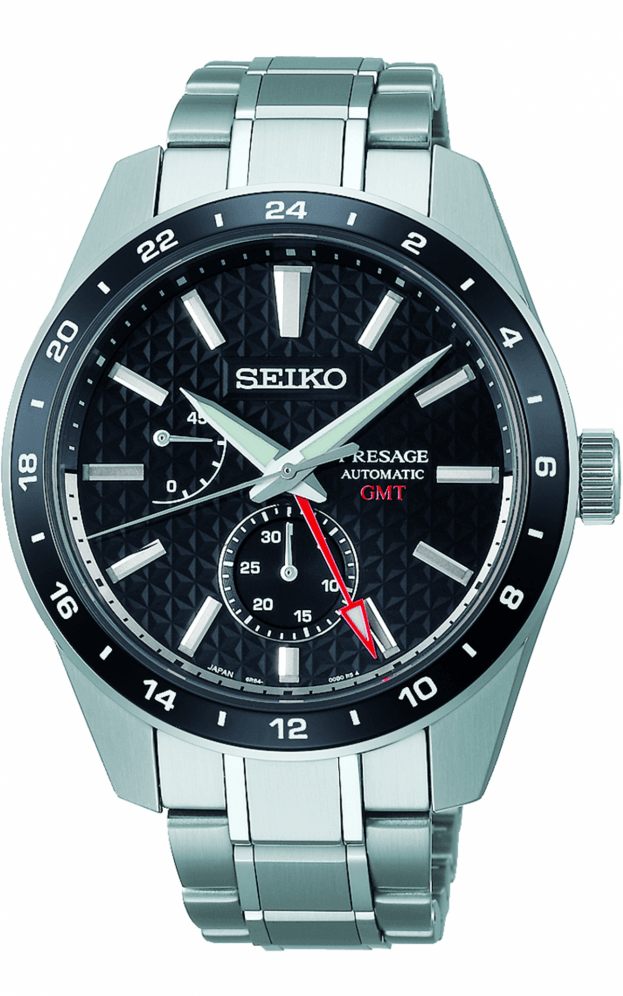 SEIKO Presage Sharp Edged Series GMT Automatic 42.2mm Μαύρο Καντράν