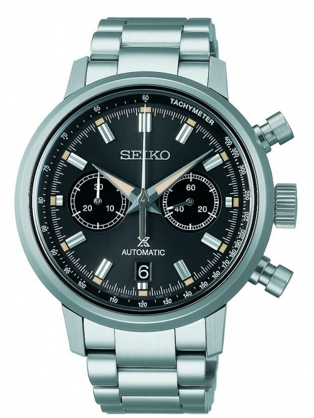 SEIKO Prospex Speedtimer 1964 Chronograph Recreation Automatic 42.5mm Μαύρο Καντράν Ανδρικό Ρολόι