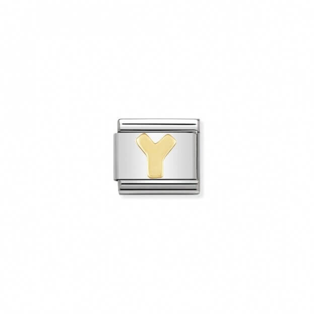 Nomination Σύνδεσμοι COMPOSABLE CLASSIC LINK LETTER Y IN 18K GOLD