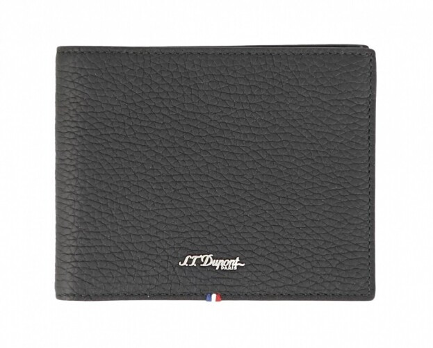S.T. DUPONT BLACK GRAINED NEO CAPSULE 8 CARD HOLDER