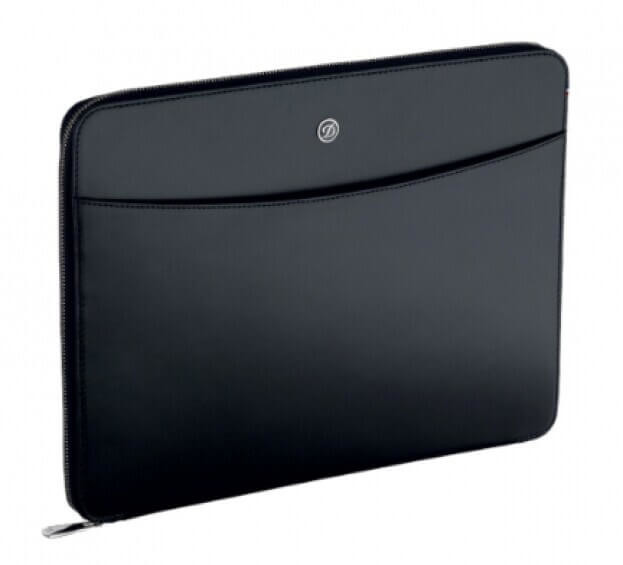 S.T. DUPONT Conference Pad LINE D Black Leather