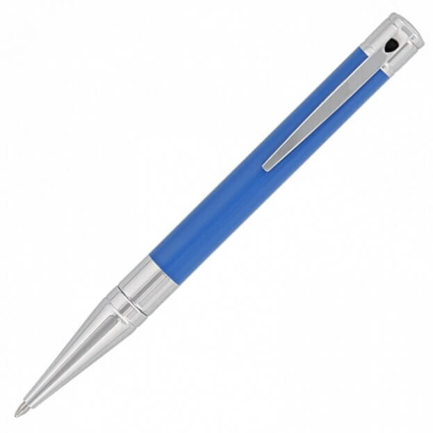 S.T. Dupont D-Initial Ballpoint pen Chrome Trim Μπλε