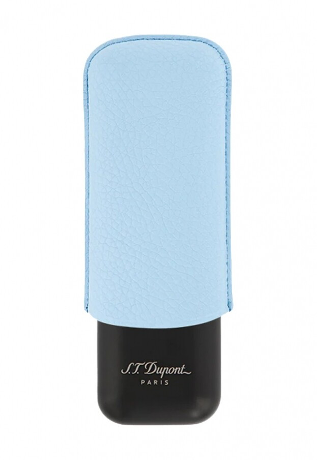 S.T. DUPONT Διπλή Πουροθήκη Double Cigar Case Turquoise/Black