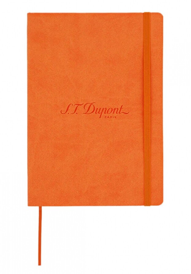 S.T. DUPONT ORANGE A5 NOTEBOOK