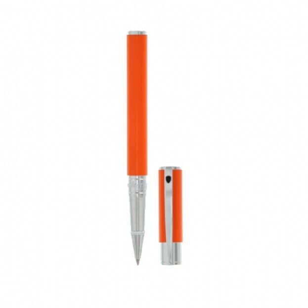 S.T. DUPONT ROLLERBALL D-INITIAL ORANGE - CHROME Πορτοκαλί