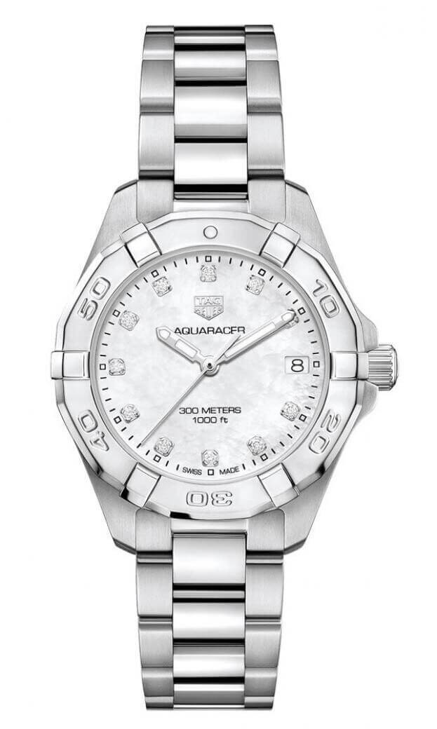 TAG HEUER Aquaracer Lady Quartz 32mm Λευκό Mother-of-pearl Καντράν