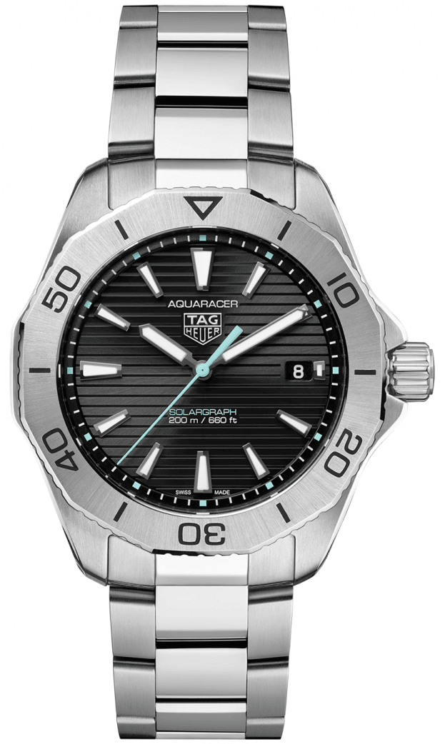 TAG HEUER AQUARACER PROFESSIONAL SOLARGRAPH 200  40mm μαύρο ΚΑΝΤΡΑΝ