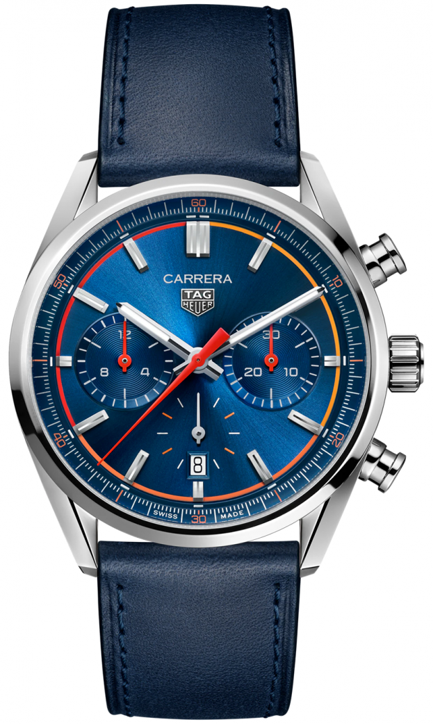 TAG HEUER Carrera Automatic Chronograph 42mm Blue Dial