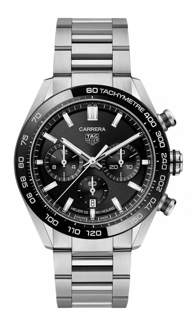 TAG HEUER Carrera Chronograph Automatic 44mm Μαύρο Καντράν