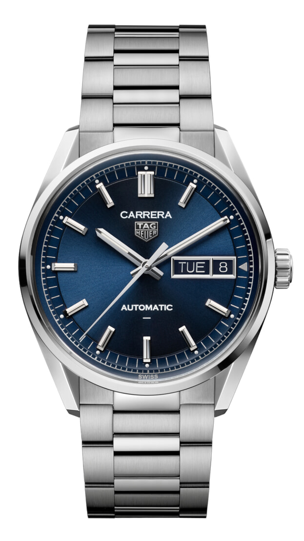 TAG Heuer Carrera Day-Date Αυτόματο 41mm Μπλε Καντράν