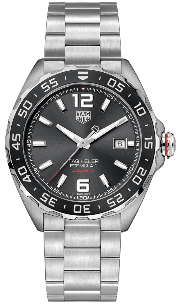 TAG HEUER Formula 1 Calibre 5 Automatic 43mm Γκρι Καντράν