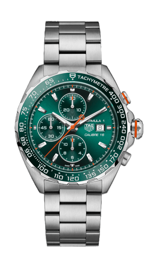 TAG HEUER FORMULA 1 CHRONOGRAPH 44mm πρασινο Καντράν