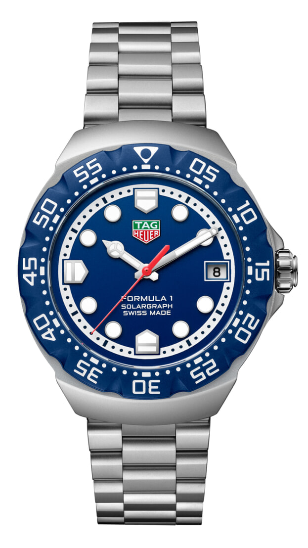 TAG Heuer Formula 1 Solargraph 38mm Blue Dial