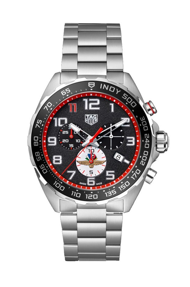TAG HEUER FORMULA 1 CHRONOGRAPH X INDY 500 43mm μαυρο Καντράν