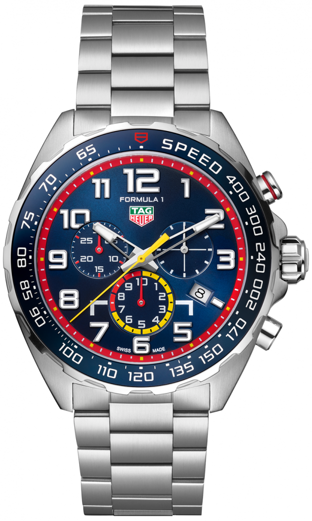 TAG HEUER FORMULA 1 X RED BULL RACING Quartz Chronograph 43mm μπλε Καντράν