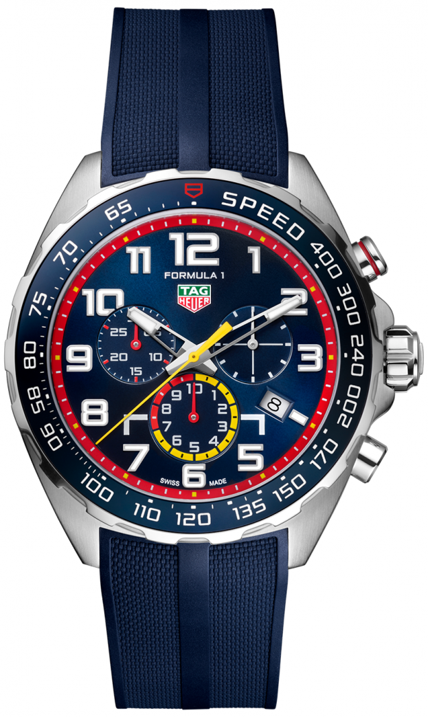 TAG HEUER FORMULA 1 X RED BULL RACING Quartz Chronograph 43mm μπλε Καντράν