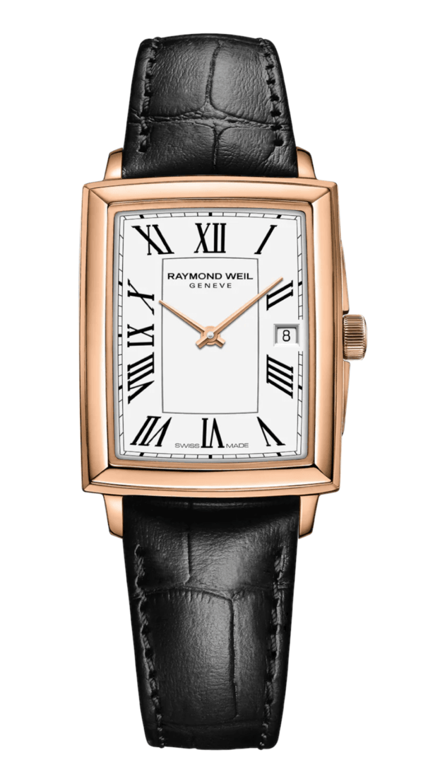 Raymond Weil Toccata Square Μπαταρίας 22x28mm Λευκό Καντράν