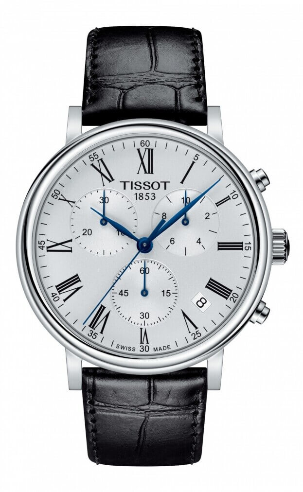 TISSOT Carson Premium CHRONOGRAPH 41mm Ασημί Καντράν