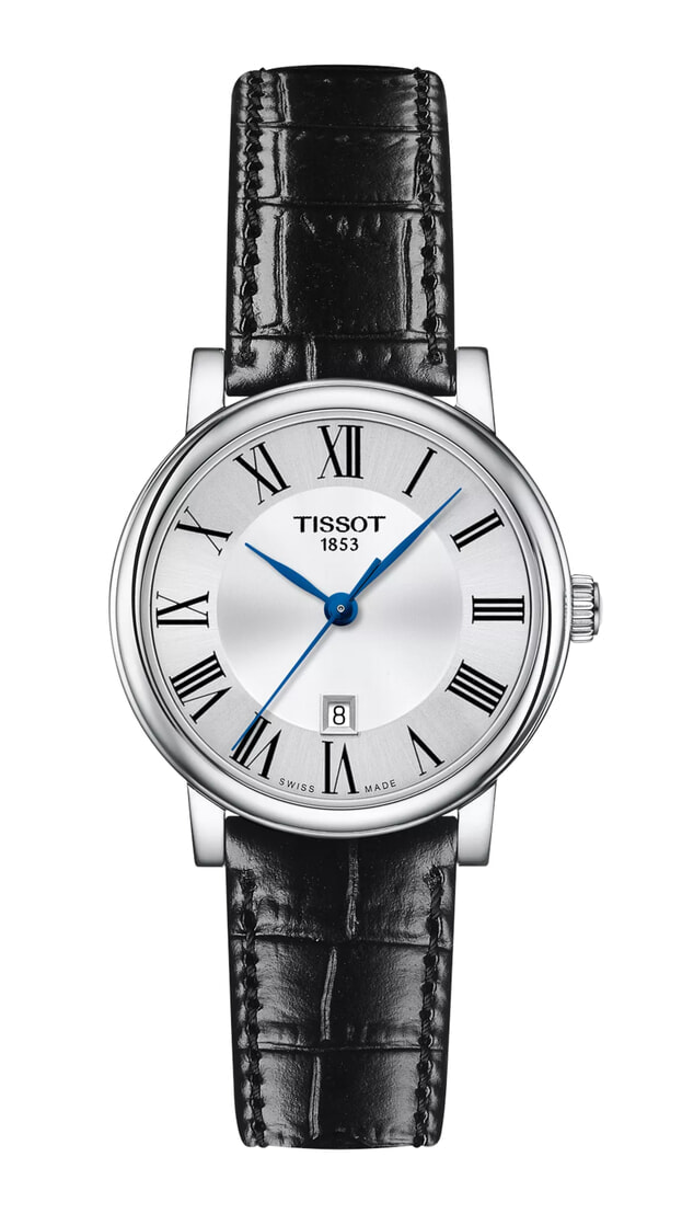 TISSOT Carson Premium Lady Quartz 30mm Ασημί Καντράν