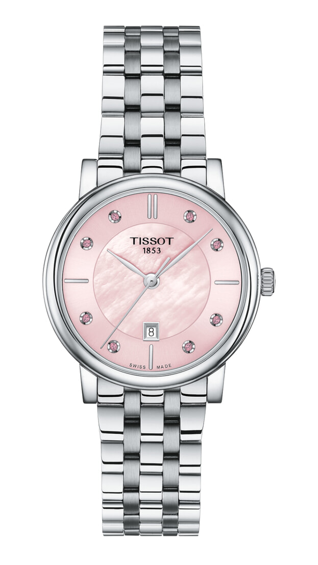 TISSOT Carson Premium Quartz Lady 30mm Ροζ φίλντισι Καντράν