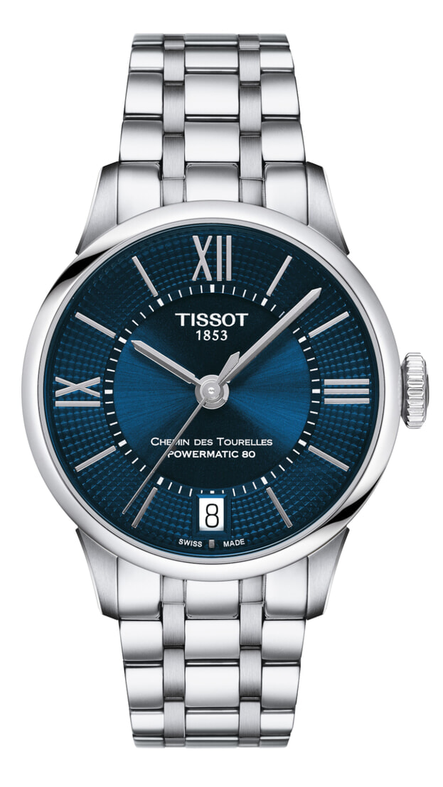 TISSOT Chemin Des Toureller Powermatic 80 Lady 32mm Blue Dial