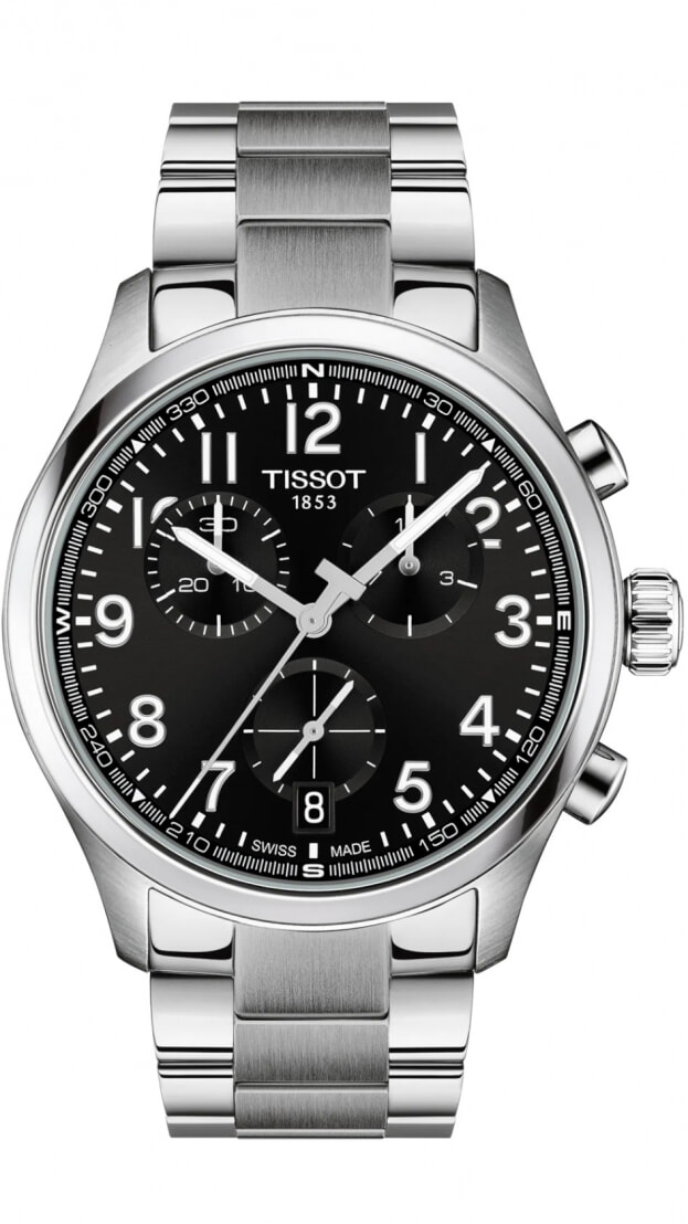 TISSOT Chrono L Chronograph Quartz 42mm Black Dial