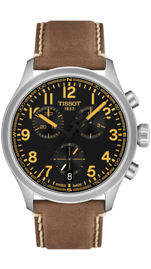 TISSOT Chrono L Chronograph Quartz 42mm Black Dial