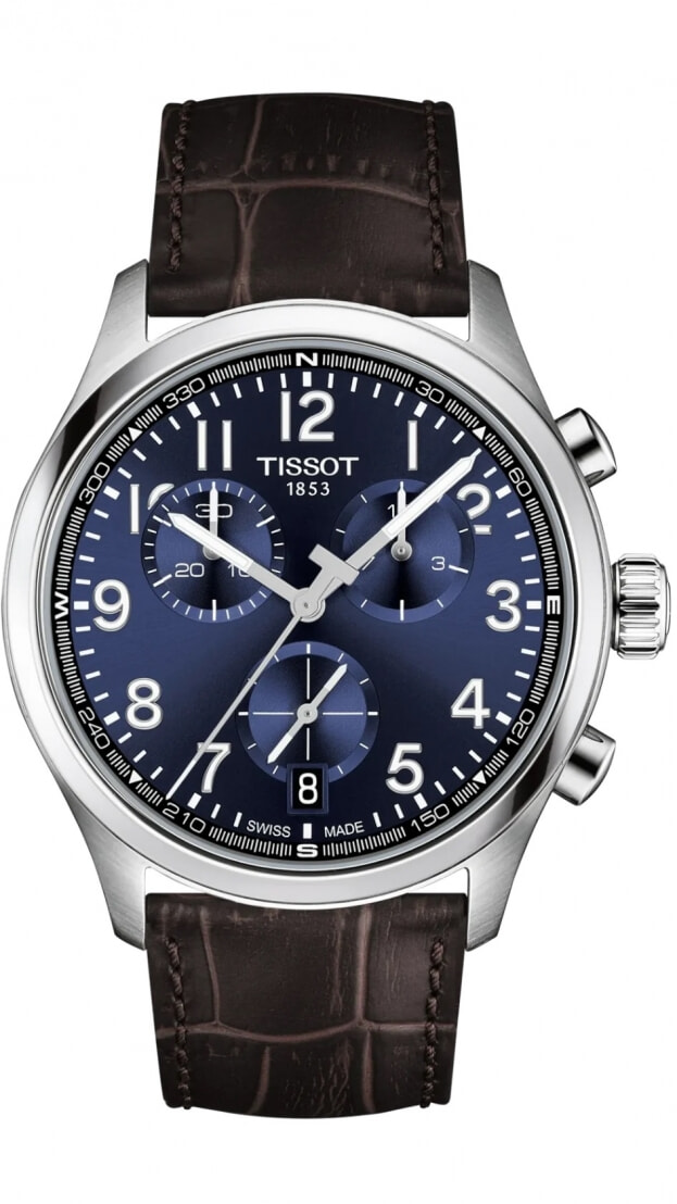TISSOT Chrono L Χρονογράφος Quartz 42mm Μπλε Καντράν